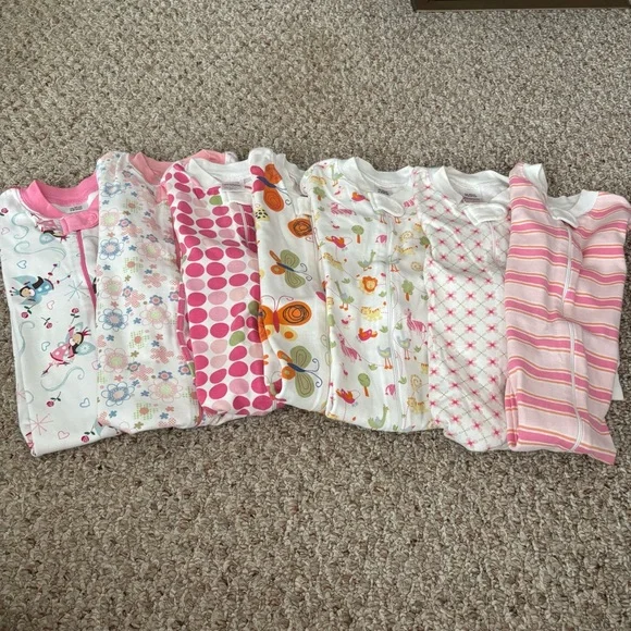 Bundle of 7 Hanna Andersson Onesies Size 18-24 Months - Picture 2 of 4